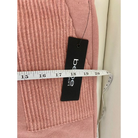 NWT bebe Fleece Jogger Pink L - Picture 9 of 10